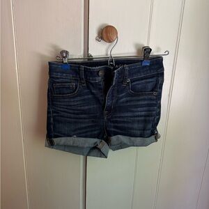 American Eagle Outfitters Blue Jean Shorts Classic Mid-Thigh